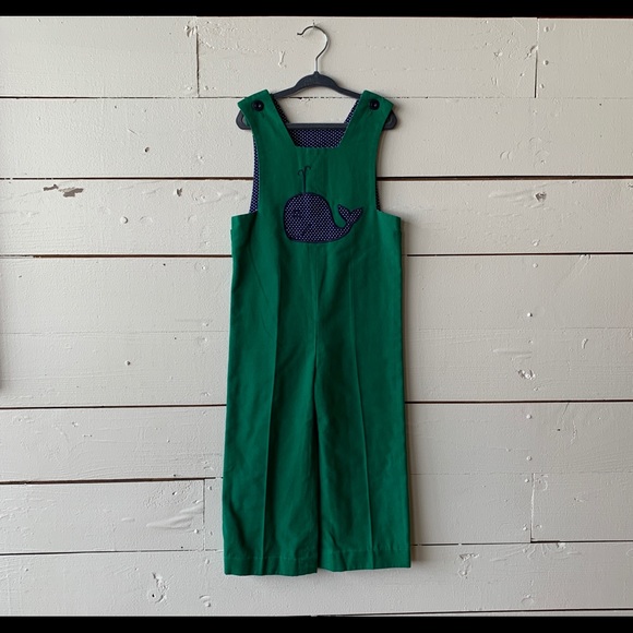 Dots + Whales Overalls | 1960s Gender Neutral - Picture 2 of 6